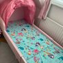 Pink girls bed, along with new mattress, brand new.. Image 2