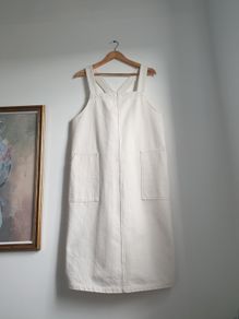 Seasalt Cornwall Denim Pinafore Dress Size Uk 16