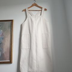 Seasalt Cornwall Denim Pinafore Dress Size Uk 16
