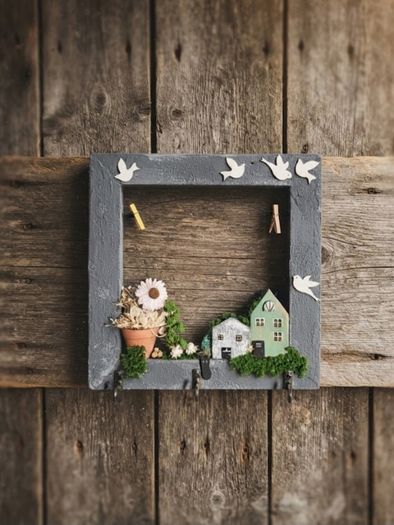 Handcrafted wooden key holder