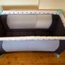 Babylo Travel Cot with Carry Bag | Black & Grey Image 2