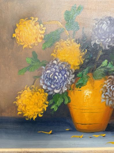 20th Century Belgian School Still Life Oil Painting