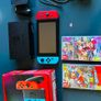 Nintendo Switch Console (Neon Red/Blue) Boxed + 2 Games + Case & Memory Card Image 5