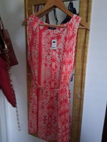 BNWT coral summer dress size 14