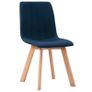 Dining Chairs 6 pcs Blue Fabric Image 3