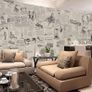NEW SALE | Decorative Wallpaper Self-Adhesive Wallpaper Retro Style Printed Stick Paper Easy to Apply Peel and Stick Wallpaper (0.45 x 3 m, Newspaper) Image 3