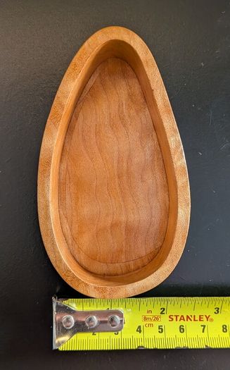 Quilted Bigleaf Maple Bowl Handmade Signed 1997 Vancouver Island Wood