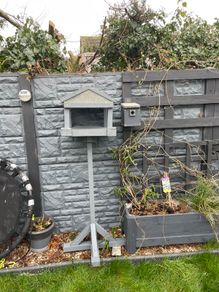 Bird table and bird box