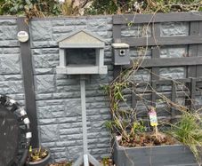 Bird table and bird box