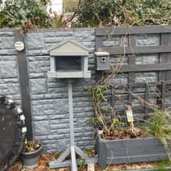 Bird table and bird box
