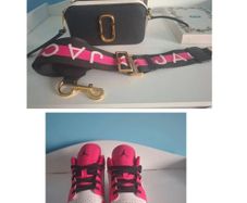 Marc Jacobs bag and Nike Jordan Trainers