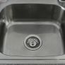 Stainless Steel Kitchen Sink Basin & Victoria Tap, Reversible, 105cm x 18cm x 50cm Image 6