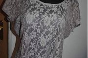 Brand new TU grey lace top size UK18 EU46 Postage included