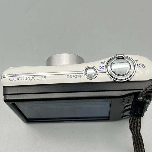 Nikon Digital Camera Coolpix L25 10.1MP White Tested + Full Kit - Boxed