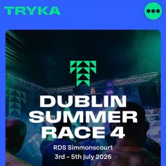 1 set (2x tickets) doubles Tryka Tickets 50% discount