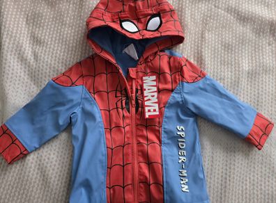 Brand New Boys Spiderman Raincoat
