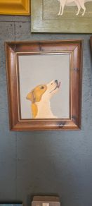Contemporary naive irish art dog