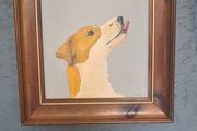 Contemporary naive irish art dog