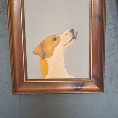 Contemporary naive irish art dog