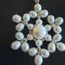 silver necklace with natural pearls Image 2