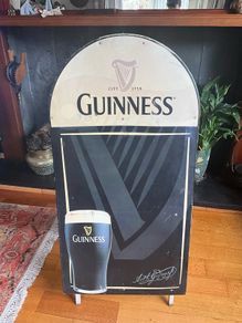 Vintage Double Sided Guinness Pavement Sign