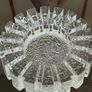 Heavy Glass Ashtray or Candle Holder made by Pukeberg Glasbruk Nybro Sweden Image 3