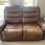 Tan Leather Recliner Suite  (Galway) Image 4