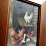 A Pair of Oleography Farmyard Pictures Image 4