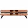 TV Cabinet 140x30x45 cm Solid Acacia Wood Image 8