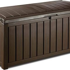Glenwood Outdoor Storage Box Garden Furniture, Brown, 128 x 65 x 61 cm