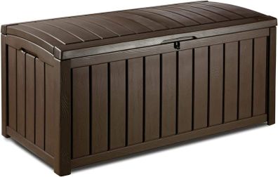 Glenwood Outdoor Storage Box Garden Furniture, Brown, 128 x 65 x 61 cm
