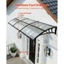 Awnings for Door Entrance, 38 x 117 in, Exterior Front Door Window Awnings with Drainage & ABS Bracket, Rain Snow Sun Protection Image 2