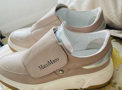 Marco Moreo super comfy beige leather shoes