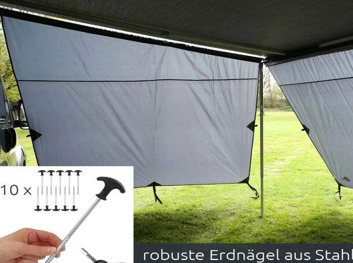 Campervan & Motorhome Awning Privacy Wall Set 280 x 200 cm