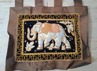 Sequin Elephant Tapestry