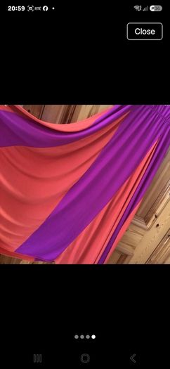 Purple and Orange dress