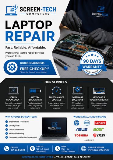 Screen-Tech Laptop Parts