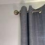 Grey Blackout Curtains & Pole Image 7