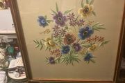Vintage fire screen