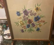 Vintage fire screen