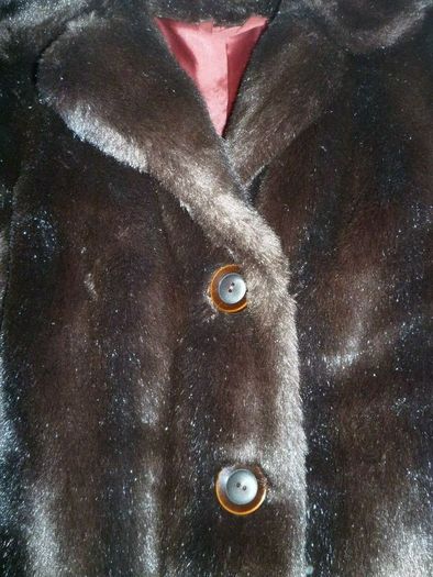Faux Fur Jacket Coat Medium-Switzers Dublin- Excellent Condition Darkest Brown. LADIES. Beautiful quality.