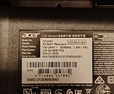 24" Acer monitor