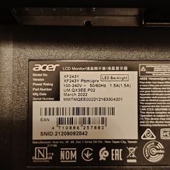 24" Acer 144hz Fhd