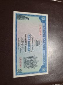 Rhodesia P38 UNC 1 Dollar Note.