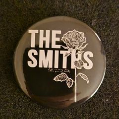 The smith's , pin back button badge.