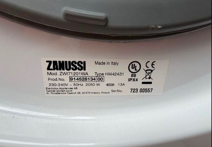 Zanussi washing machine 7g