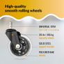 Desk Chair Wheels Rollerblade Caster for Universal Chair Wheel Replacement Set of 5 Strong Chair Casters Supports up to 650lbs Image 2