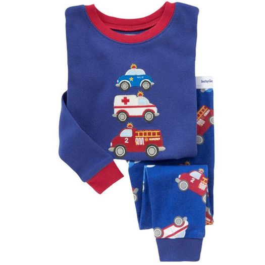 Emergency Vehicles Long Sleeved Pajama