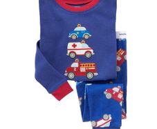 Emergency Vehicles Long Sleeved Pajama
