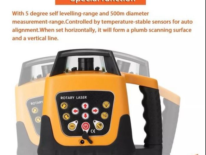 New red Beam Auto Self Levelling Rotating Rotary Laser Level with receiver